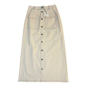 STORY Women's Larch Midi Skirt Oatmeal Size XS Brand New Modest